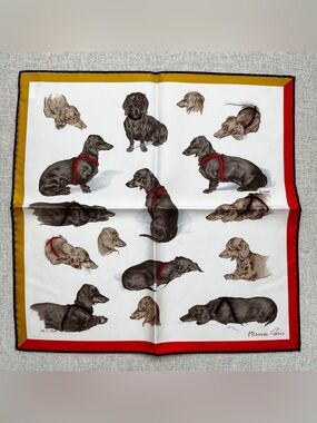 Hermes Les Bassets scarf 45